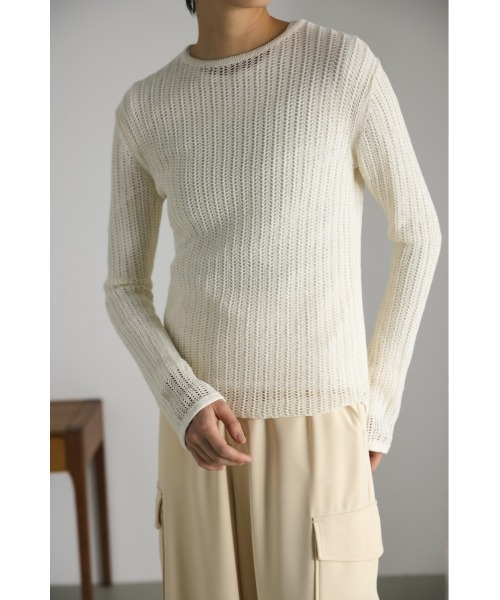 クロシェシアーニット