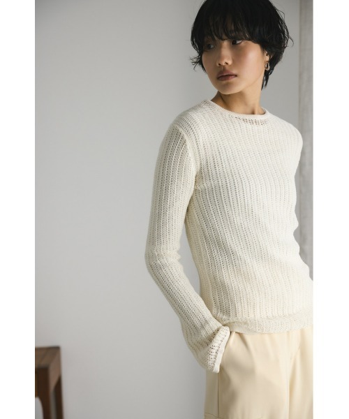 クロシェシアーニット