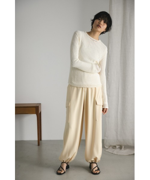 クロシェシアーニット