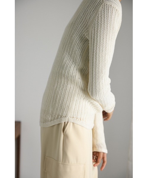 クロシェシアーニット