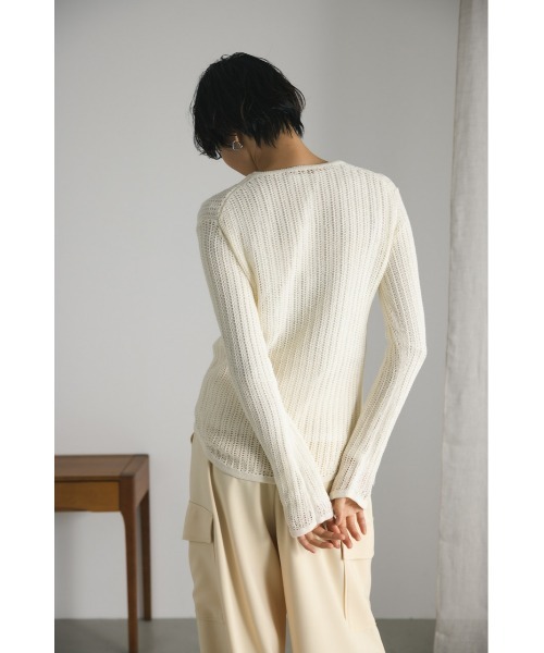 クロシェシアーニット