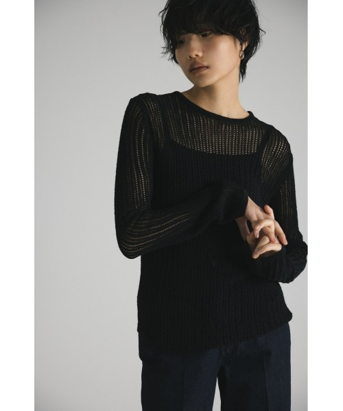 クロシェシアーニット