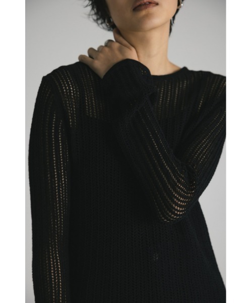 クロシェシアーニット