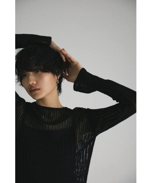 クロシェシアーニット