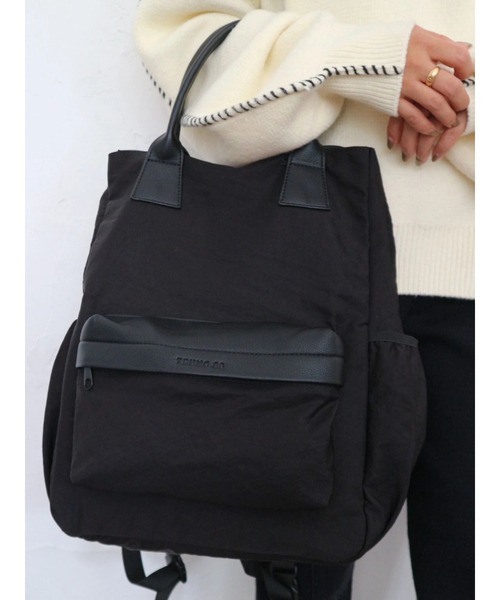 TRUNC(トランクエイティーエイト)の「2WAY Multifunctional Backpack(ショルダーバッグ・レディース・ブラック・FREE)」の18枚目の写真