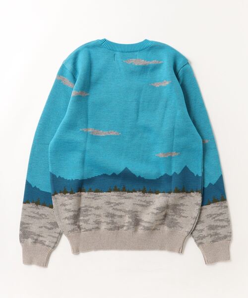 ANREALAGE（アンリアレイジ）の「【ANREALAGE/アンリアレイジ】Gravity apple knit（ニット/セーター・メンズ・ブルー・46）」の2枚目の写真