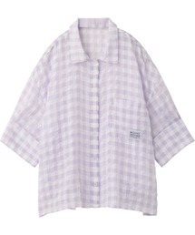 MILKFED. | SEERSUCKER GINGHAM CHECK  SHIRT(シャツ/ブラウス)