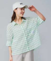 SEERSUCKER GINGHAM CHECK  SHIRT