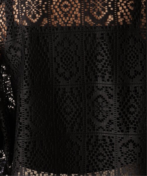 frames RAY CASSIN(フレームスレイカズン)の「サイドスリットレースシャツ(シャツ/ブラウス・レディース・ブラック/キナリ/オフホワイト・FREE)」の11枚目の写真