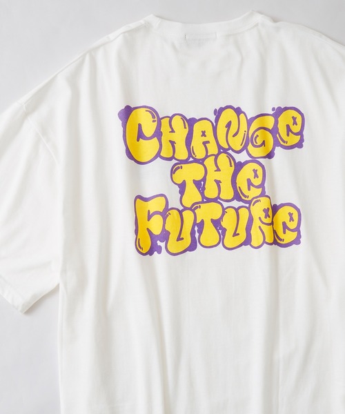 improves(インプローブス)の「プリント 半袖 Tシャツ(Tシャツ/カットソー・メンズ・オフホワイト/チャコール/ブラック/ホワイト系その他/ライトブルー/ブラック系その他/ホワイト系その他2/レモンイエロー/ブラック系その他2・MEDIUM/LARGE/X-LARGE)」の4枚目の写真