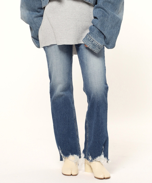 3×1（スリーバイワン）の「*【3×1/スリーバイワン】CROP FLARE denim（デニムパンツ・レディース・ブルー・29/27/26/28）」の6枚目の写真