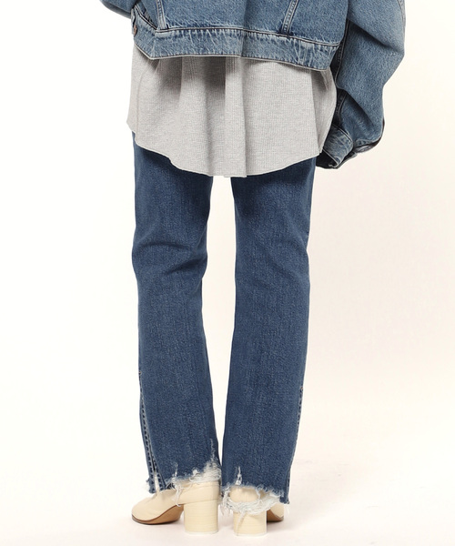 3×1（スリーバイワン）の「*【3×1/スリーバイワン】CROP FLARE denim（デニムパンツ・レディース・ブルー・29/27/26/28）」の8枚目の写真