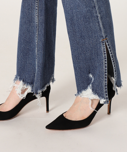 セール】*【3×1/スリーバイワン】CROP FLARE denim（デニムパンツ）｜3
