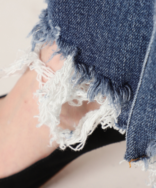 セール】*【3×1/スリーバイワン】CROP FLARE denim（デニムパンツ）｜3