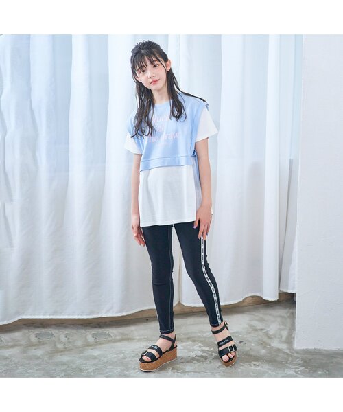 algy(アルジー)の「接触冷感レギパン(その他パンツ・キッズ・オフホワイト/ライム/インディゴブルー・XXX-SMALL/XX-SMALL/X-SMALL/SMALL/MEDIUM)」の4枚目の写真