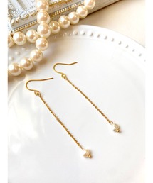 【MUURABBTI】淡水パールのロングピアス(MA)