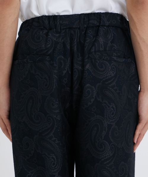 superNova.(スーパーノヴァ)の「【superNova./スーパーノヴァ】Relax easy pant - Paisley jacquard(スラックス・メンズ・ブラック/ベージュ・X-SMALL/SMALL)」の3枚目の写真