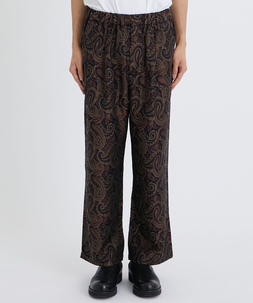 superNova.(スーパーノヴァ)の「【superNova./スーパーノヴァ】Relax easy pant - Paisley jacquard(スラックス・メンズ・ブラック/ベージュ・X-SMALL/SMALL)」の4枚目の写真