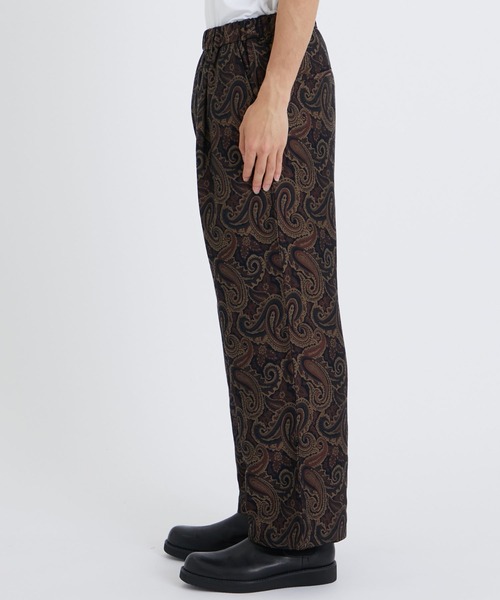 superNova.(スーパーノヴァ)の「【superNova./スーパーノヴァ】Relax easy pant - Paisley jacquard(スラックス・メンズ・ブラック/ベージュ・X-SMALL/SMALL)」の5枚目の写真