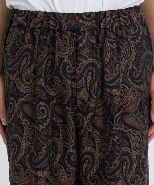 superNova.(スーパーノヴァ)の「【superNova./スーパーノヴァ】Relax easy pant - Paisley jacquard(スラックス・メンズ・ブラック/ベージュ・X-SMALL/SMALL)」の7枚目の写真