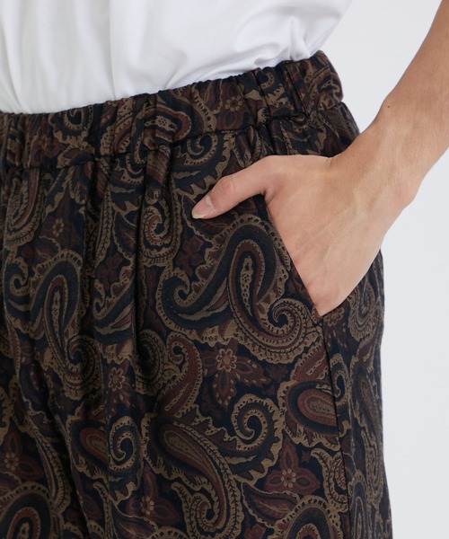 superNova.(スーパーノヴァ)の「【superNova./スーパーノヴァ】Relax easy pant - Paisley jacquard(スラックス・メンズ・ブラック/ベージュ・X-SMALL/SMALL)」の8枚目の写真