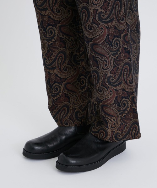 superNova.(スーパーノヴァ)の「【superNova./スーパーノヴァ】Relax easy pant - Paisley jacquard(スラックス・メンズ・ブラック/ベージュ・X-SMALL/SMALL)」の9枚目の写真