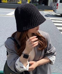 one after another NICE CLAUP | メッシュ編みクローシュハット(ハット)