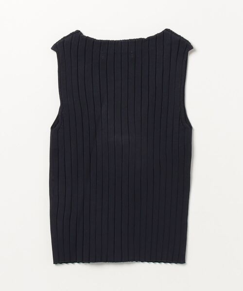 DOUBLE STANDARD CLOTHING（ダブルスタンダードクロージング）の「ワイドリブノースリーブニット（ニット/セーター・レディース・ブラウン/ネイビー・36/38）」の14枚目の写真