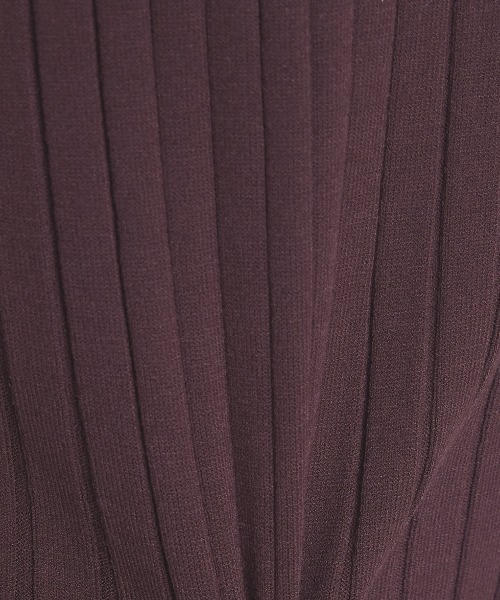 DOUBLE STANDARD CLOTHING（ダブルスタンダードクロージング）の「ワイドリブノースリーブニット（ニット/セーター・レディース・ブラウン/ネイビー・36/38）」の10枚目の写真