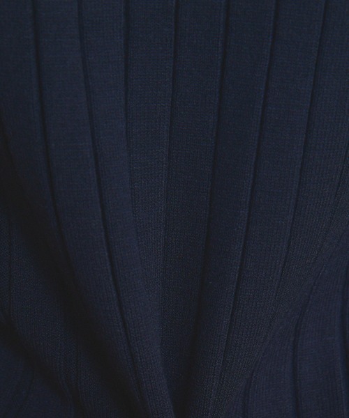 DOUBLE STANDARD CLOTHING（ダブルスタンダードクロージング）の「ワイドリブノースリーブニット（ニット/セーター・レディース・ブラウン/ネイビー・36/38）」の11枚目の写真