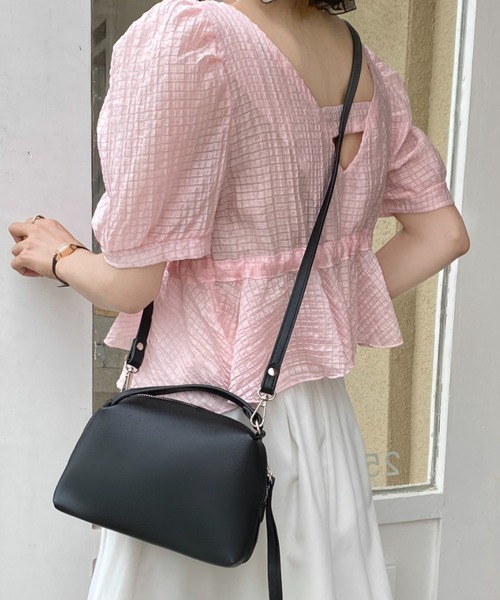 DIAVEL(ディアベル)の「ロングストラップポーチショルダー(ショルダーバッグ・レディース・ブラック/シルバー/ホワイト/オレンジ・F)」の10枚目の写真