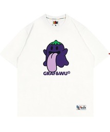 A'GEM/9 × .kom『GRAF&WU/グラフアンドウー』ゴーストキャラTシャツ 半袖カットソー