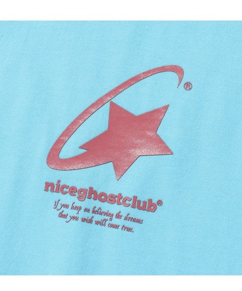 NICE GHOST CLUB（ナイスゴーストクラブ）の「【UNISEX】niceghostclub／シューティングスターT 2905595（Tシャツ/カットソー・レディース・ライトブルー/パープル/ブラック・MEDIUM/SMALL/LARGE）」の8枚目の写真