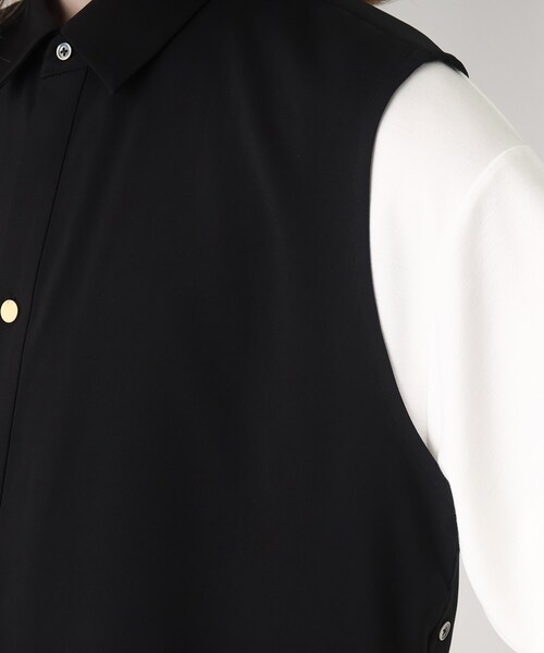 tk.TAKEO KIKUCHI(ティーケータケオキクチ)の「◆ノースリーブシャツ(シャツ/ブラウス・メンズ・ブラック/ホワイト・03/02)」の8枚目の写真