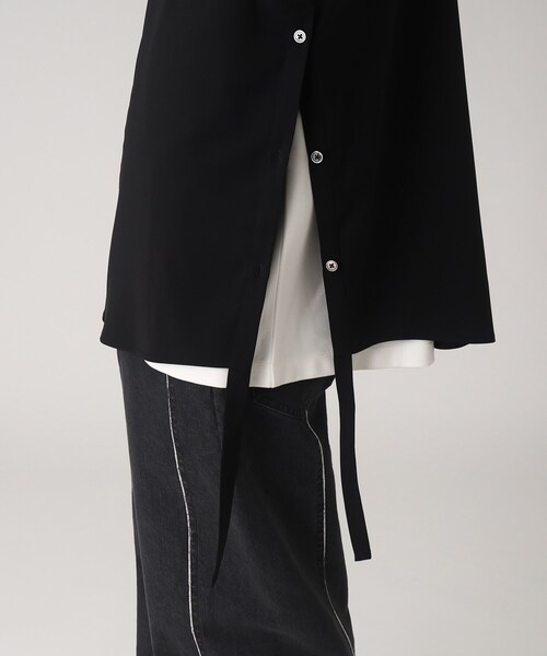 tk.TAKEO KIKUCHI(ティーケータケオキクチ)の「◆ノースリーブシャツ(シャツ/ブラウス・メンズ・ブラック/ホワイト・03/02)」の10枚目の写真