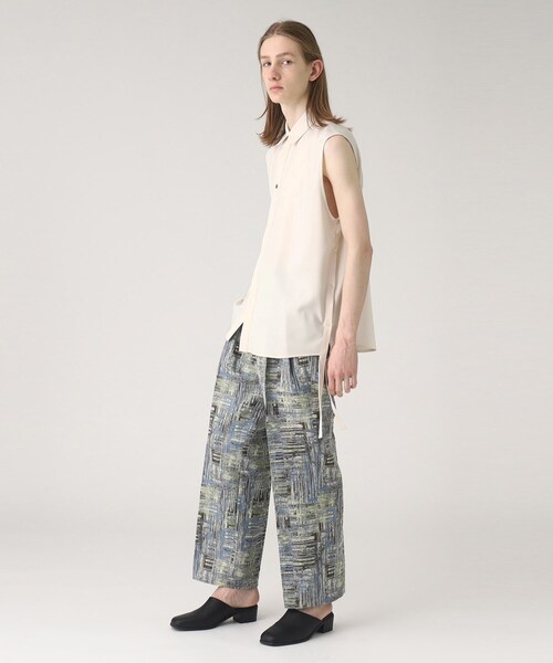 tk.TAKEO KIKUCHI(ティーケータケオキクチ)の「◆ノースリーブシャツ(シャツ/ブラウス・メンズ・ブラック/ホワイト・03/02)」の14枚目の写真