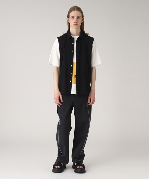 tk.TAKEO KIKUCHI(ティーケータケオキクチ)の「◆ノースリーブシャツ(シャツ/ブラウス・メンズ・ブラック/ホワイト・03/02)」の18枚目の写真