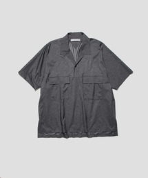 【AFTERHOURS / アフターアワーズ】OPEN COLLAR SHIRT S/S PO/オープンカラーシャツ S/S PO