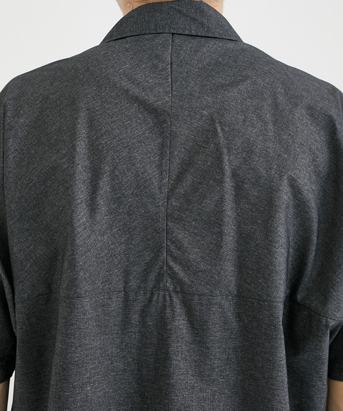 AFTERHOURS（アフターアワーズ）の「【AFTERHOURS / アフターアワーズ】OPEN COLLAR SHIRT S/S PO/オープンカラーシャツ S/S PO（シャツ/ブラウス・メンズ・チャコールグレー/カーキ・2/3）」の13枚目の写真