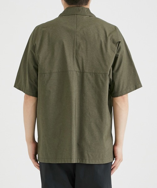 AFTERHOURS（アフターアワーズ）の「【AFTERHOURS / アフターアワーズ】OPEN COLLAR SHIRT S/S PO/オープンカラーシャツ S/S PO（シャツ/ブラウス・メンズ・チャコールグレー/カーキ・2/3）」の16枚目の写真