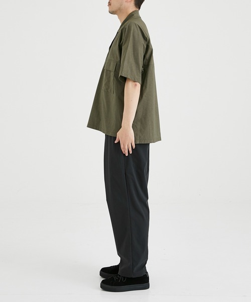 AFTERHOURS（アフターアワーズ）の「【AFTERHOURS / アフターアワーズ】OPEN COLLAR SHIRT S/S PO/オープンカラーシャツ S/S PO（シャツ/ブラウス・メンズ・チャコールグレー/カーキ・2/3）」の18枚目の写真