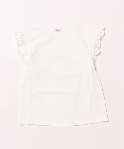 NESTA(ネスタ)の「フリルクルーネックTシャツ(Tシャツ/カットソー・キッズ・マスタード/パープル/ホワイト・130/120/140)」の18枚目の写真