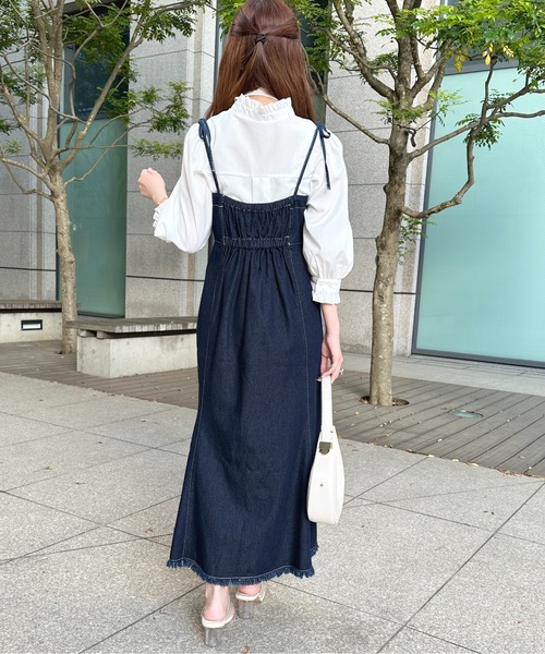 フリンジデニムジャンスカ【ZOZOTOWN限定アイテム】（ワンピース