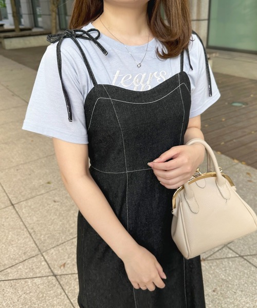 フリンジデニムジャンスカ【ZOZOTOWN限定アイテム】（ワンピース