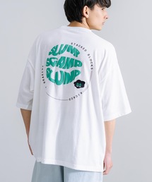 オーバーサイズ TC天竺 プリント刺繍半袖Tシャツ