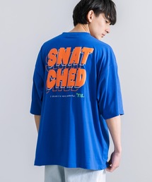 オーバーサイズ TC天竺 プリント刺繍半袖Tシャツ