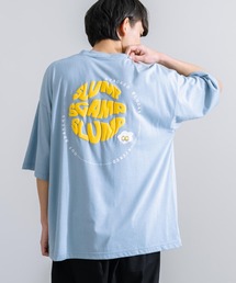 オーバーサイズ TC天竺 プリント刺繍半袖Tシャツ