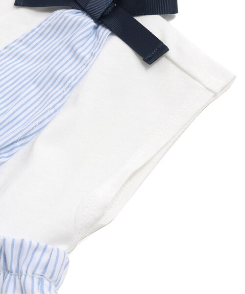 apres les cours（アプレレクール）の「肩リボンビスチェドッキングTシャツ（Tシャツ/カットソー・キッズ・チェック/ストライプ・120/80/110/90/130/100/140）」の7枚目の写真