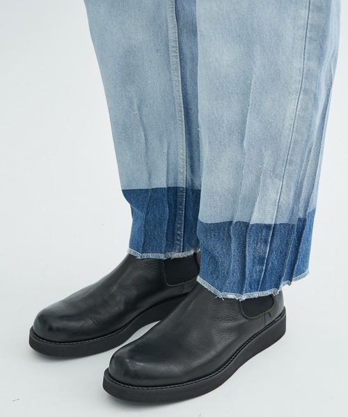 POLIQUANT（ポリクアント）の「【POLIQUANT/ポリクアント】THE DEFORMED ADJUSTABLE THRIFTING DENIM 501 [FIGURE 04]（デニムパンツ・メンズ・ブラック/ホワイト・2/3）」の13枚目の写真