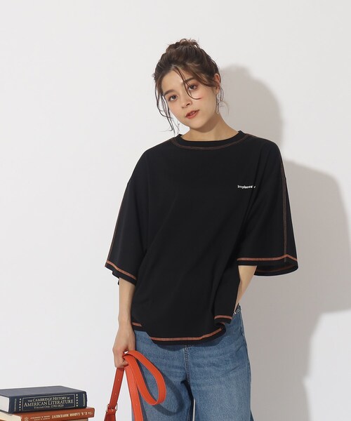 Cutie Blonde(キューティーブロンド)の「◆アクティブシーンに着ていきたい!ぷっくりバックプリントTシャツ(Tシャツ/カットソー・レディース・ホワイト系その他/グリーン系その他2/ブラック系・00)」の7枚目の写真